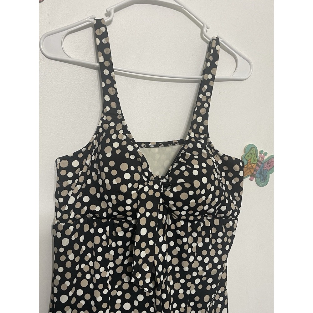 Croft & Barrow Womens Plus Size 18W Tummy Slimmer One Piece Swim Dress Black - Picture 2 of 9